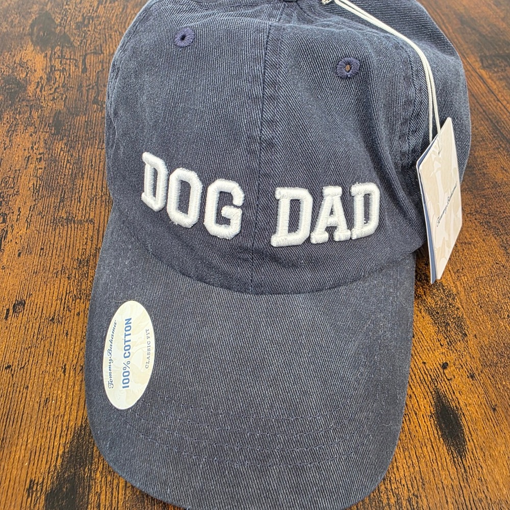 Tommy Bahama Dog Dad‎ Baseball Cap Men OS Navy Blue Embroidered Cotton Hat